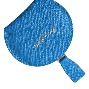 Dolce & Gabbana Elegant Blue Leather Mirror Holder