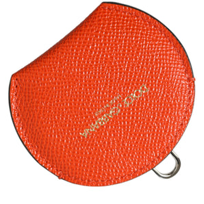 Dolce &amp; Gabbana Elegant Orange Leather Mirror Holder