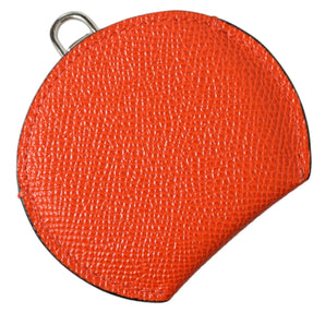 Dolce &amp; Gabbana Elegant Orange Leather Mirror Holder