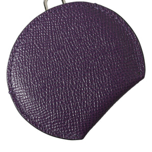 Dolce & Gabbana Elegant Purple Leather Mirror Holder