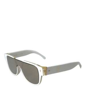 Dolce & Gabbana White Acetate Mirror Lenses DG4356 Sunglasses