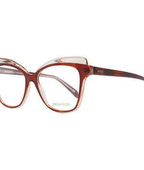 Emilio Pucci Brown Plastic Glasses (Frames)