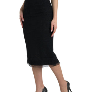 Dolce &amp; Gabbana Elegant High Waist Midi Skirt