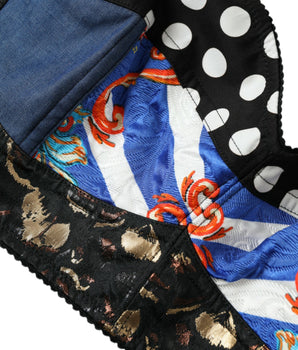 Dolce &amp; Gabbana Top corto tipo corpiño con patchwork floral