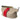 Balenciaga Beige Red Two Tone Exotic Leather Pouch Bag