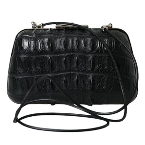 Balenciaga Elegant Crocodile Leather Evening Clutch