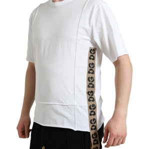 Dolce &amp; Gabbana White Logo Crew Neck Short Sleeves T-shirt