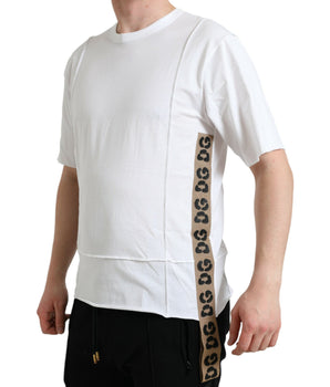 Dolce &amp; Gabbana White Logo Crew Neck Short Sleeves T-shirt