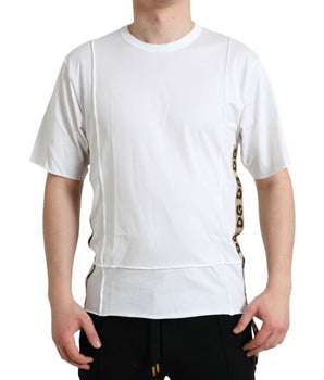 Dolce &amp; Gabbana White Logo Crew Neck Short Sleeves T-shirt
