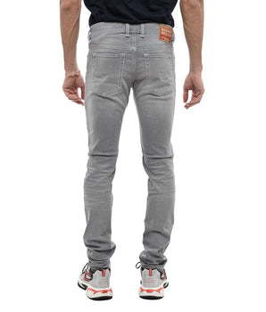 Diesel Gray Cotton Men Skinny Jean