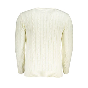 US Grand Polo White Fabric Sweater