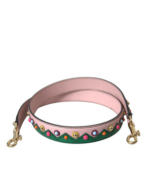 Dolce &amp; Gabbana Pink Leather Handbag Accessory Shoulder Strap