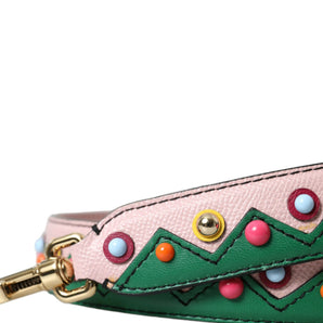 Dolce & Gabbana Pink Leather Handbag Accessory Shoulder Strap