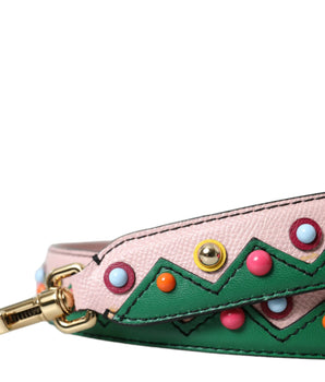 Dolce &amp; Gabbana Pink Leather Handbag Accessory Shoulder Strap