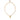 Dolce & Gabbana Gold Brass Chain Pearl Pendant Charm Necklace