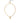 Dolce & Gabbana Gold Brass Chain Pearl Pendant Charm Necklace