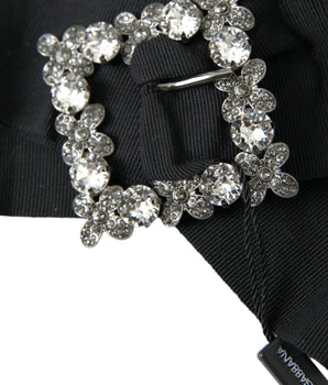 Dolce & Gabbana Black Swarovski Crystal Embellished Hair Clip