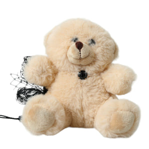 Dolce &amp; Gabbana Beige Teddy Bear Mesh Net Band Hair Clip