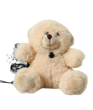 Dolce &amp; Gabbana Beige Teddy Bear Mesh Net Band Hair Clip