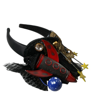Dolce & Gabbana Multicolor Missile Rocket Crystal Stars Headband Diadem