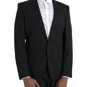 Dolce &amp; Gabbana Chaqueta de corte slim MARTINI negra Abrigo Blazer