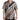 Dolce & Gabbana Brown White Silk Striped Short Sleeve Shirt