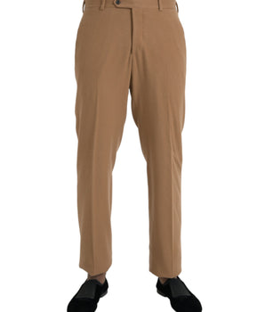 Prada Beige Cashmere Men Straight Fit Dress Pants