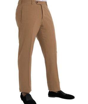 Prada Beige Cashmere Men Straight Fit Dress Pants