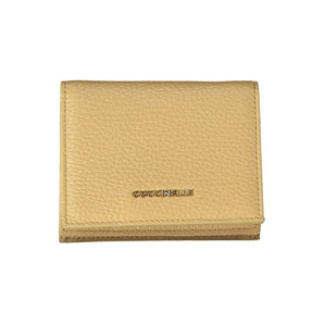 Cartera Coccinelle de piel beige