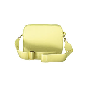 Bolso de mano de cuero amarillo Coccinelle