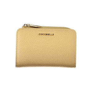 Cartera Coccinelle de piel beige