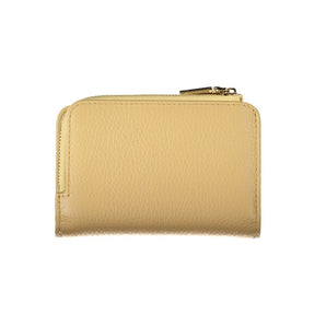 Cartera Coccinelle de piel beige