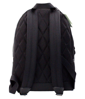 Burberry Abbeydale Branded Stamp Black Nylon Backpack Shoulder Bookbag