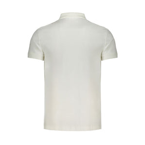 Calvin Klein White Cotton Polo Shirt