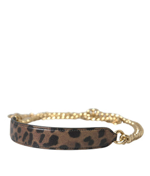 Dolce &amp; Gabbana Accesorio De Bolso De Leopardo Marrón Correa Para El Hombro