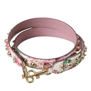 Dolce &amp; Gabbana Pink Floral Handbag Accessory Shoulder Strap