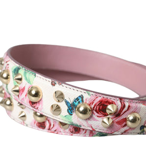 Dolce &amp; Gabbana Pink Floral Handbag Accessory Shoulder Strap