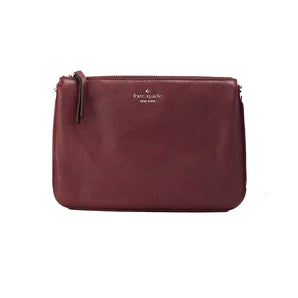 Kate Spade Jackson Cherrywood - Bolso bandolera de piel con triple refuerzo