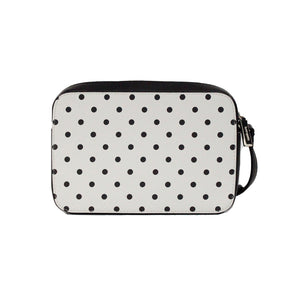 Kate Spade Disney Minnie Mouse Bolso cruzado para cámara de PVC con estampado de lunares