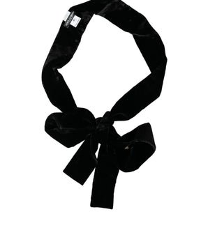 Dolce & Gabbana Black Viscose Wide Waist Women Belt