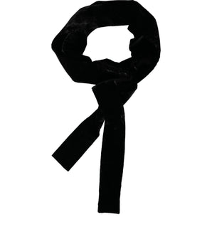 Dolce & Gabbana Black Viscose Wide Waist Women Belt