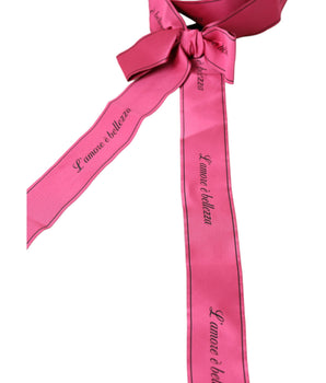Dolce & Gabbana Pink L'Amore E'Bellezza Waist Belt