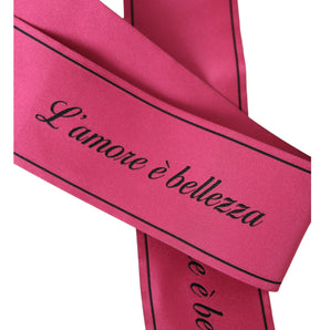 Dolce & Gabbana Pink L'Amore E'Bellezza Waist Belt