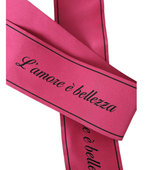 Dolce & Gabbana Pink L'Amore E'Bellezza Waist Belt