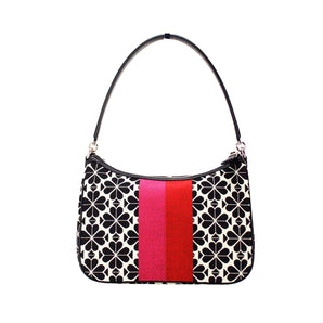 Kate Spade Disney 100 Sam Bolso de hombro pequeño de lona jacquard con flores de pala