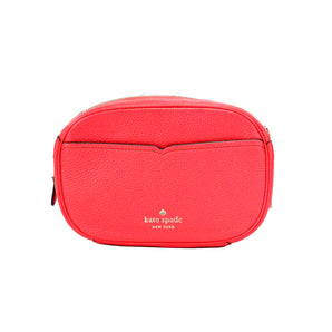 Kate Spade Kourtney Bolso bandolera pequeño de cuero color guijarro para cámara