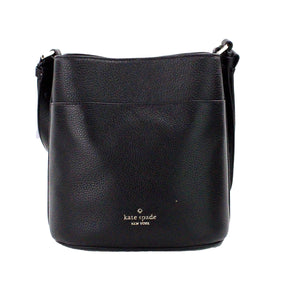 Kate Spade Leila - Bolso bandolera pequeño de piel granulada en color negro