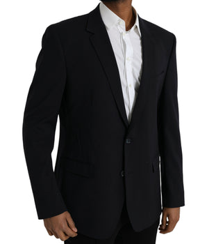 Dolce & Gabbana Black MARTINI Single Breasted Coat Blazer