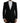 Dolce & Gabbana Black Wool Peak Single Breasted Coat Blazer