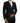 Dolce & Gabbana Black Stripe SICILIA Double Breasted Coat Blazer